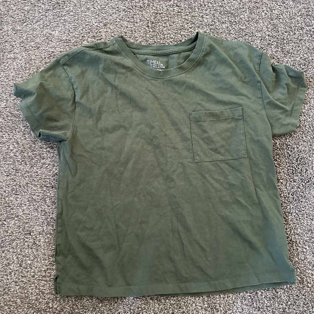 Time and True Olive Green T-Shirt